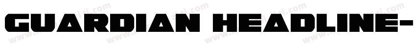 Guardian Headline字体转换